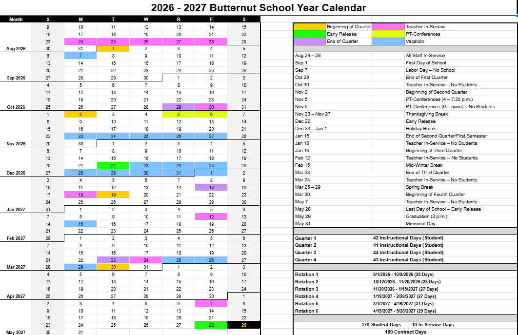 District Calendar