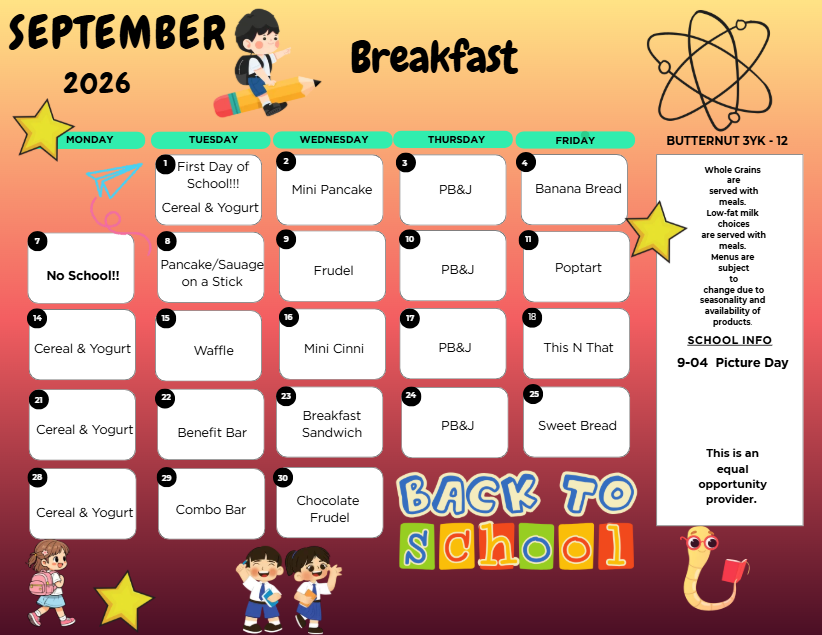 Breakfast Menu