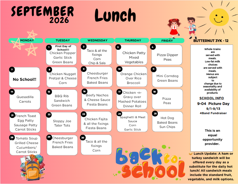 Lunch Menu