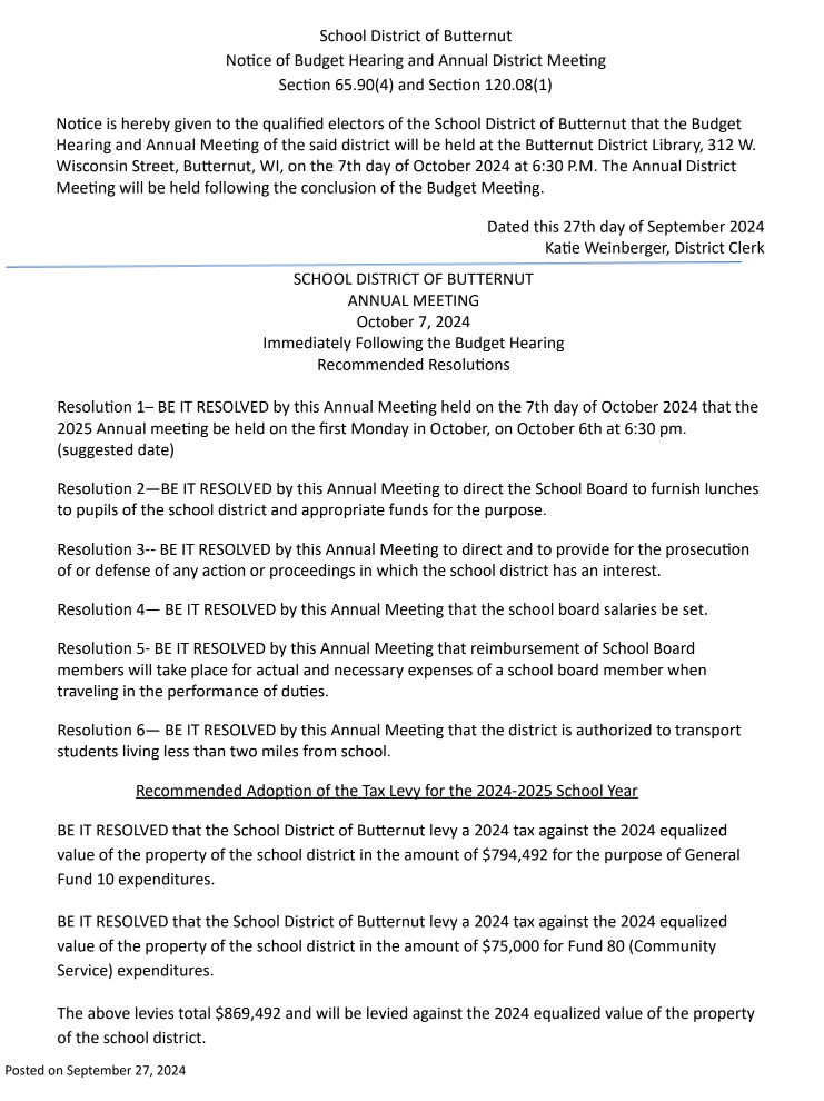 Notice of Annual Meeting